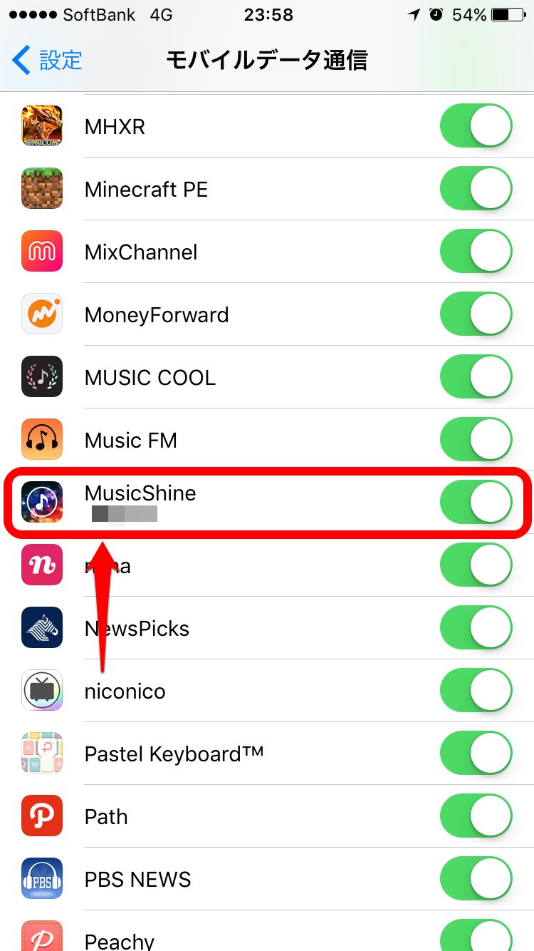 話題のミュージックアプリ Musicshine の通信量を聞きっぱなしで確認してみた ドハック