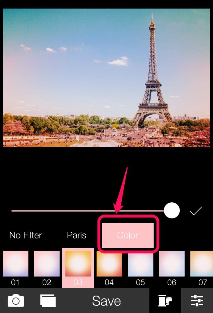 analogparisColor_ピンクっぽいフィルターをかけれるiPhone向け画像編集アプリ6選とその使い方