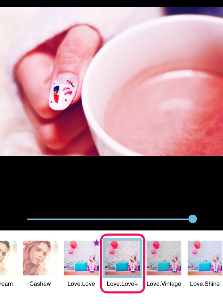 MacaronCamLove.love+_ピンクっぽいフィルターをかけれるiPhone向け画像編集アプリ6選とその使い方